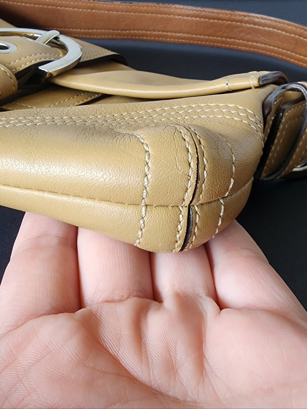 Coach Vintage Soho, Double Compartment, Tan, EUC, 2005, 8A05 - Picture 7 of 16